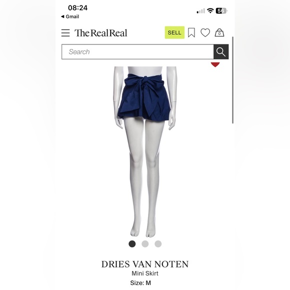 Dries Van Noten Wrap Mini Silk Skirt - Picture 2 of 5